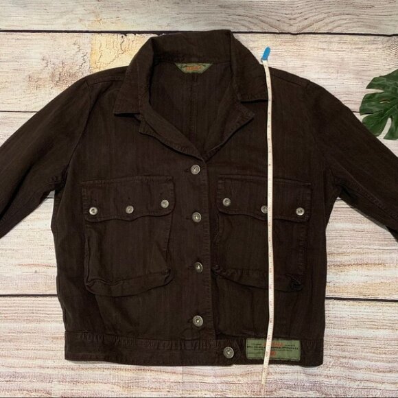 Vintage A. Gold E. Brown Cropped Jacket - Picture 13 of 16